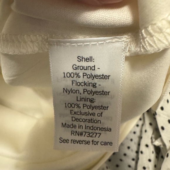 Ditsy Coquette Ruffled White and Black Polka Dot Dress - Picture 5 of 5